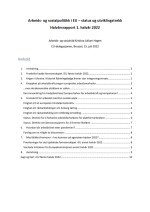 Arbeids- og sosialpolitikk i EU – status og utviklingstrekk 1. halvår 2022  